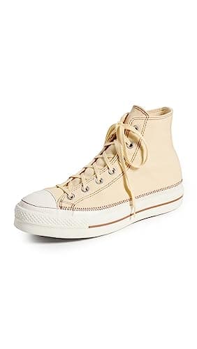 Image of CONVERSE Women's Chuck Taylor All Star Lift Platform Contrast Stitching Sneaker, 8.5 UK