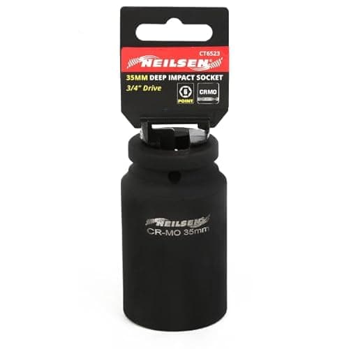 Image of Neilsen CT6523 3/4in Dr Chrome-Molybdenum Impact Socket 35mm - 6 Point Single Hex, Height 51mm