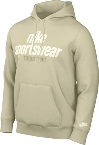 Image of NIKE HJ2159-234 Club Sweatshirt Men's Lt Khaki/Lt Khaki/Sail Size S