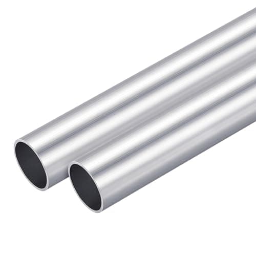 Image of TOP-VIGOR 2Pcs 6063 Aluminum Round Tube, 30mm OD 27mm ID 200mm Length Seamless Aluminum Straight Tubing Metal Pipe for Industry DIY Projects