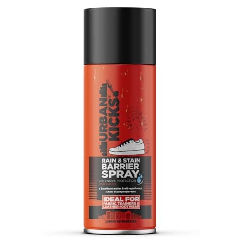 Image of Urban Kicks Rain & Stain Barrier Spray | Defensive Protection for Shoes Against Water & Oil | Ideal for Fabric Trainers and Leather Footwear (200ml)