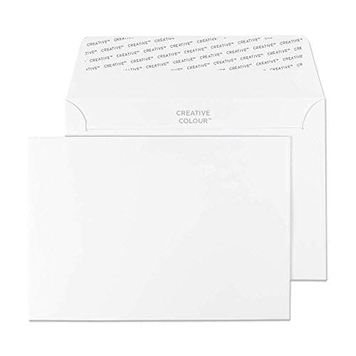 Image of Blake Creative Colour C6 114 x 162 mm 120 gsm Peel & Seal Wallet Envelopes (15150) Ice White - Pack of 25