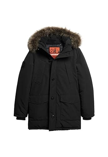 Image of Superdry Men's Parka Jacket, Jet Black, XL