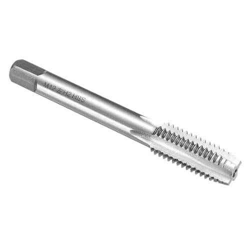 Image of sourcing map Hand Plug Tap M12 x 1.75 H2 Metric Left Hand Thread Plug Style Taps Straight Flute Screw Tapping Threading Tool High Speed Steel HSS6542
