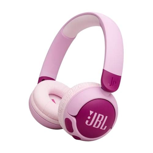 Image of JBL Junior 320 BT, Wireless On-Ear Bluetooth Headphones for Kids with Built-In Mic, 50 Hours Playback, JBL Safe Sound, Low Volume, Easy Controls and Sticker Set, Purple
