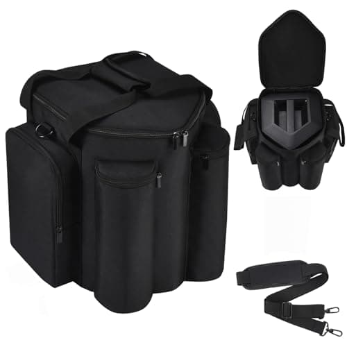 Image of LEFOR·Z Carrying Case Compatible with Bose S1 Pro/Bose S1 Pro+ Portable Bluetooth Speaker Cover with Shoulder Strap and Extra Pockets for Microphone, Charger, Cable, Accessories, Black, Travel