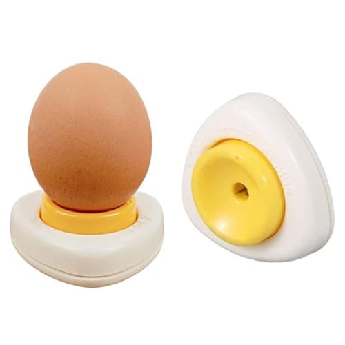 Image of 2 Pcs Egg Pricker for Boiled Eggs, Semi-Automatic Egg Piercer Pricker Pinhole Egg Piercer Safety & Easily Kitchen Pricker Egg Piercer Tool Egg Opener Egg Pricker for Raw Soft Hard Boiled Egg