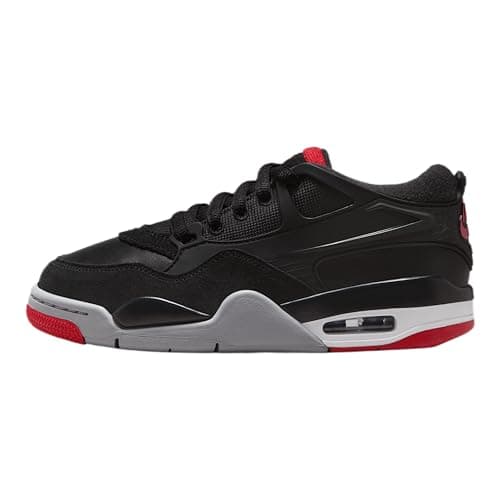Image of AIR JORDAN 4 RM (GS) "BLACK/VARSITY RED-WOLF GREY-WHITE", Black, 5 UK