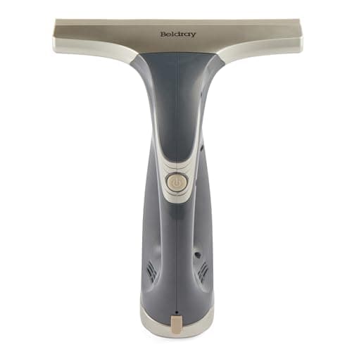 Image of Beldray Titanium Cordless Window Vacuum – Handheld Window Cleaner with Squeegee Head, 60ml Water Tank, Drip & Streak-Free Cleaning, Up To 30 Minutes Operating Time, Rechargeable, Lightweight