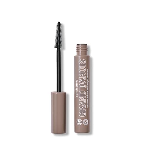 Image of Sandstone Scandinavia Hypoallergenic Mascara for Sensitive Eyes – Black – Smudge-Proof & Sweat-Resistant – Lengthening & Volumizing – Vegan, Fragrance-Free