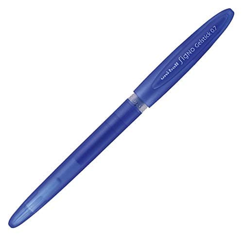Image of Uni-ball UM170 SigNo Gelstick Rollerball Pen 0.7mm Tip 0.5mm Line Blue Ref 9003001 [Pack of 12]