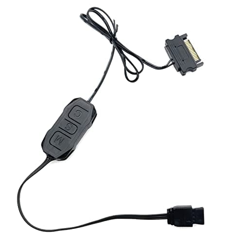 Image of JZK 5V 3pin ARGB Controller SATA Power Supply, Built-in Light Mode, For Motherboard Without 5V ARGB or for DIY ARGB Fan, ARGB Light Strip, Lighting Board