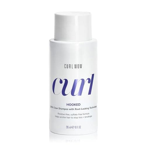 Image of COLOR WOW Curl Wow Hooked Clean Shampoo – Sulphate-Free Shampoo for Curly Hair with Root-Locking Technology to Reduce Shedding | Rich-Lathering, Residue-Free Formula Helps Anchor Hair, 295ml
