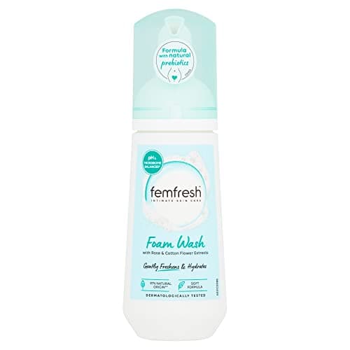 Image of Femfresh Pure Freshness & Hydration Daily Intimate Foam Wash – Fragrance free Feminine Hygiene Shower Foam with Rose & Cotton Flower Extracts – pH Balanced, Soap Free - 150ml