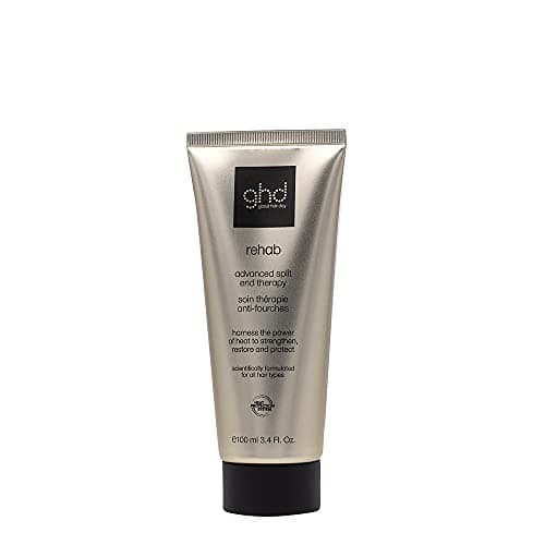 Image of ghd Rehab Advanced Split End Therapy Serum - Nourishing Hair Treatment Activated by Heat of Styling Tools, Features ghd Heat Protection System