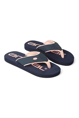 Image of Animal Marti Womens Flip-Flops - Lightweight Slip-on Sandals with Comfortable EVA Sole - Spring Summer Casual, Beach, Pool, Swimming & Walking Navy Adult Shoe Size 7
