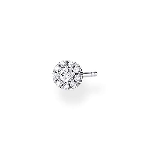 Image of THOMAS SABO Single ear stud white stones, silver 925 Sterling Silver