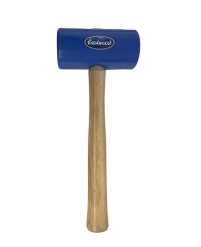 Image of Round Plastic Mallet 2 Inch Head 13oz – Sheet Metal Forming & Panel Beating Hammer with Hickory Handle