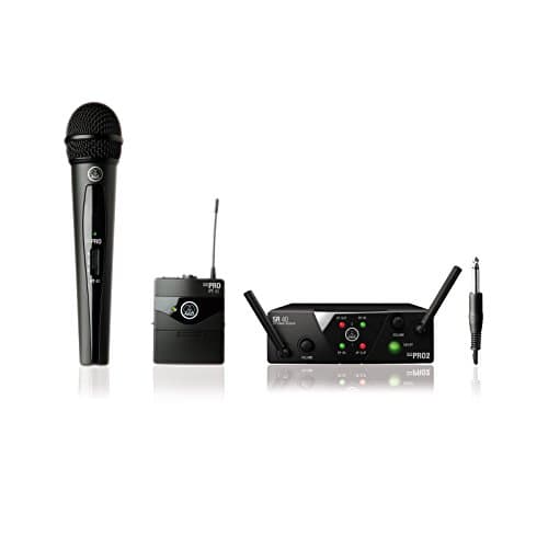 Image of AKG WMS40 Mini Dual Mix Wireless System - Microphone/Instrument, ISM/CH70, WMS40 Mini 2 Mix system