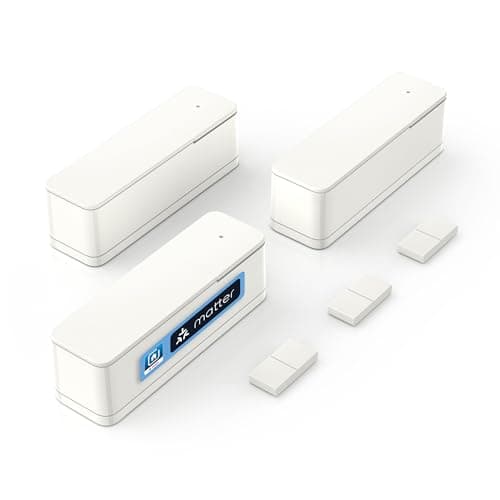 Image of Bosch Smart Home door/window contact II [+M], smart sensor for energy-efficient heating, flexible use in the Bosch Smart Home system or in manufacturer-independent Matter systems, set of 3
