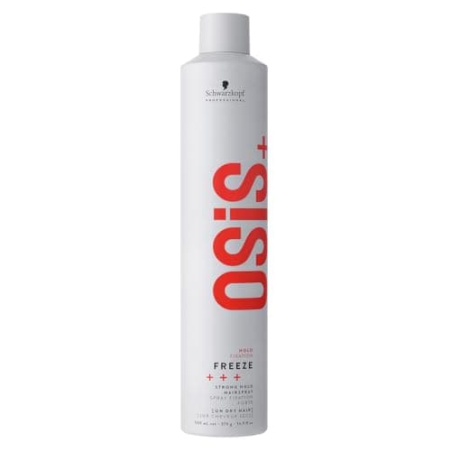 Image of Schwarzkopf Professional OSiS Freeze Hairspray Long Lasting Brushable Finish Without Flaking Anti Humidity Heat Protection Strong Hold 500 ml