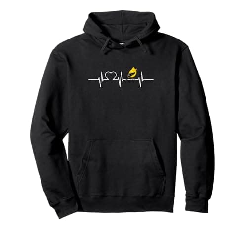 Image of Finch Heartbeat. Finches Finch Pullover Hoodie