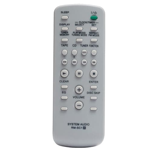 Image of RM-SC1 Replacement Remote Control for Sony Mini Hi-Fi Component System CMT-GPX5 CMT-NE3 MHC-RG100 MHC-RG121 MHC-GX450 MHC-GX250