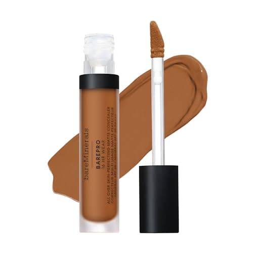 Image of bareMinerals BAREPRO 16HR All Over Skin-Perfecting Matte Concealer Mineral SPF 25 - Niacinamide, Conceals Dark Spots, Blemishes + Dark Circles Under Eyes, Safe for Sensitive Skin, Vegan