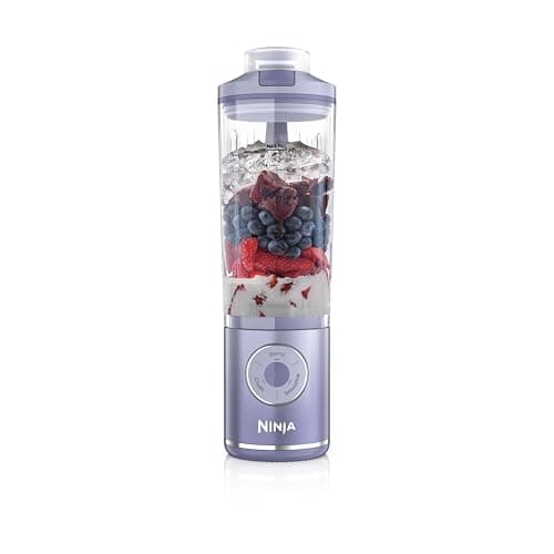 Image of Ninja Blast Max Portable Blender, 570ml, Rechargeable Battery, Blending Cup & Leak-proof Lid, 3x Blend Functions, Makes Smoothies, Protein Shakes, Blends Ice & Frozen Fruit, Lavender BC251EULD