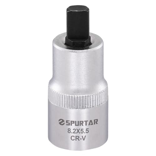 Image of Spurtar Strut Spreader Tool 5.5 x 8.2 mm Suspension Strut Spreader Socket 1/2" Drive Shock Absorber Tool Fit for BMW, VW, Audi, Ford, Peugeot, Renault, Seat, Skoda Most Car Model
