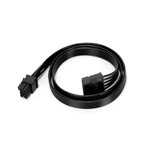Image of Ruimou 1Pcs Computer Power Supply 6-Pin to SATA Modular Cable 60cm Compatible with Corsair/Compatible with EVGA/Compatible with Seasonic/Compatible with Superflower/Compatible with Coolermaster