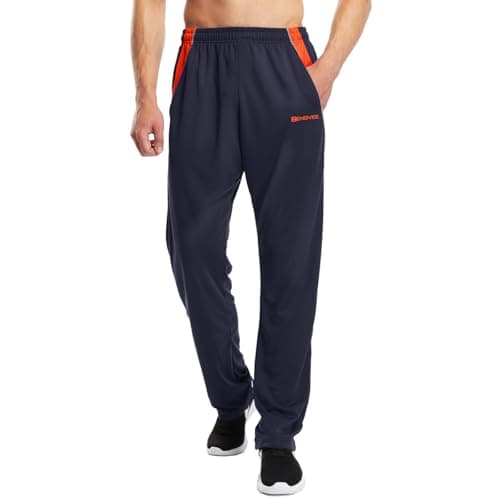 Image of ZENGVEE 1 Pack Tracksuit Bottoms Men Lightweight Jogging Trousers with Pockets Sport Casual Sweatpants for Running Work Joggers Gym Training(CW-UK-0430-Navy-XL) Blue