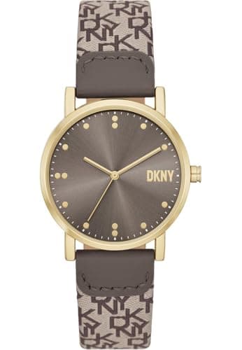 Image of DKNY Women's Watch Soho 34 mm Brown Nylon, NY6691