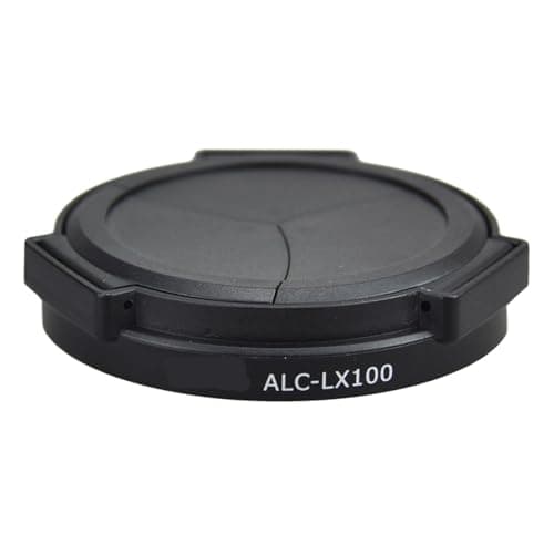 Image of Auto Lens Cap，Compatible For DMC-LX100 LX100II D-LUX 8 7 (Typ 109) Replaces DMW-LFAC1 Cover(Black)