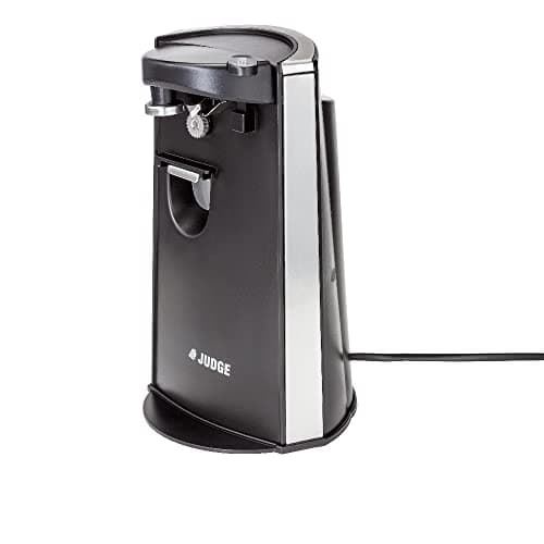 Image of Judge Electricals 3-in-1 Automatic Electric Tin Can Opener - Manual Knife Sharpener & Bottle Opener - Easy to Use Kitchen Gadget & Disability Arthritis Aid