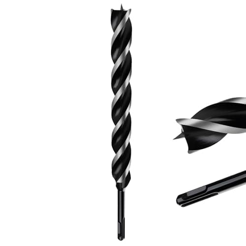 Image of MOXPIFY Extra Long 25mm x 300mm Auger Drill Bit SDS Plus, SDS Wood Auger Drill Bits for Woodworking