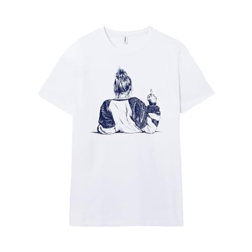 Image of Pampling Short Sleeve T-Shirt, 100% Cotton, Unisex Clothing for Men and Women, Screen Printed with Crew Neck and Straight Fit, Color White (FTW, XXL)