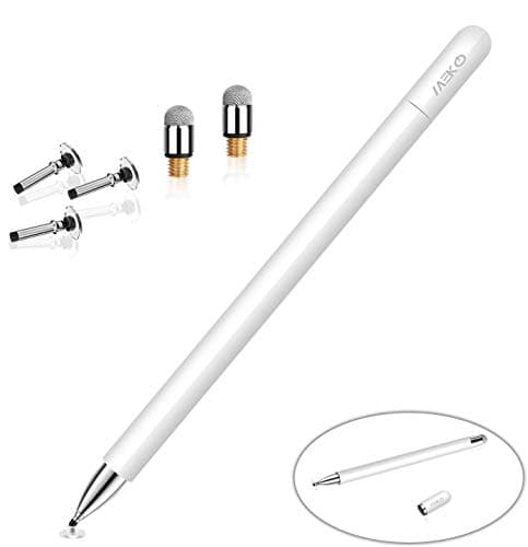 Image of MEKO Stylus Pens for Touch Screens, Tablet Pencil with Magnetic Cap, High Sensitivity & Fine Point Universal for Android/Phone/iPad Pro/Air/Switch/Samsung/and All Devices (White)