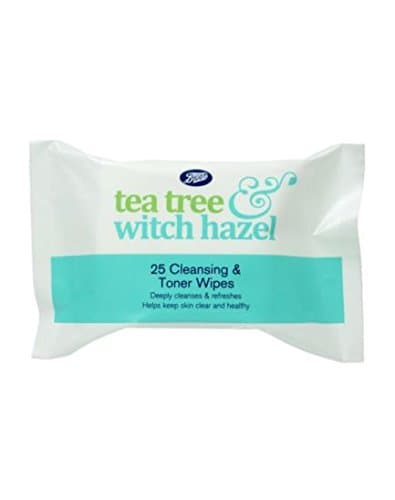 Image of Boots Tea Tree and Witch Hazel Cleansing Wipes 25s