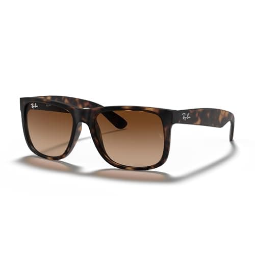 Image of Ray-Ban Unisex-Adult's Justin Sunglasses, Brown (710/13 Light Havana), 51 mm
