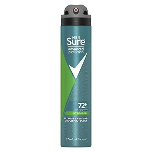 Image of Sure Men Advanced Protection Anti Perspirant Deodorant Extreme Dry Aerosol 200ml, Case of 6