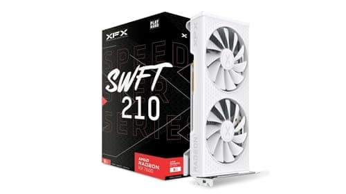 Image of XFX Speedster SWFT210 Radeon RX 7600 Graphics Card White with 8GB GDDR6 HDMI 3xDP, AMD RDNA 3 RX-76PSWFTWY