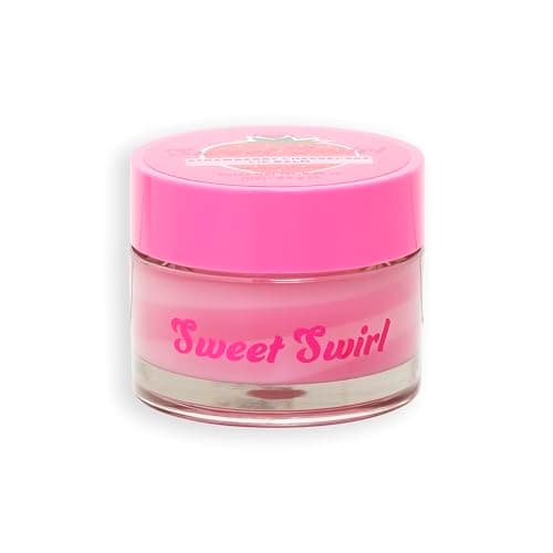 Image of I Heart Revolution Sweet Swirl Lip Balm, Deeply Hydrated Lips Overnight With Sweet Scent, Vegan & Cruelty-Free, Strawberry Cheesecake