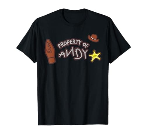 Image of Disney & Pixar's Toy Story Sheriff Woody Property of Andy T-Shirt