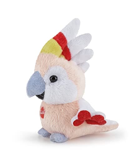 Image of Trudi Parrot Sweet Collection Plush Toy - Small XXS Stuffed Animal, Fire Retardant Polyester, Washable, for Christmas and Birthdays, Made in Italy Tradition, 8x11x7 cm