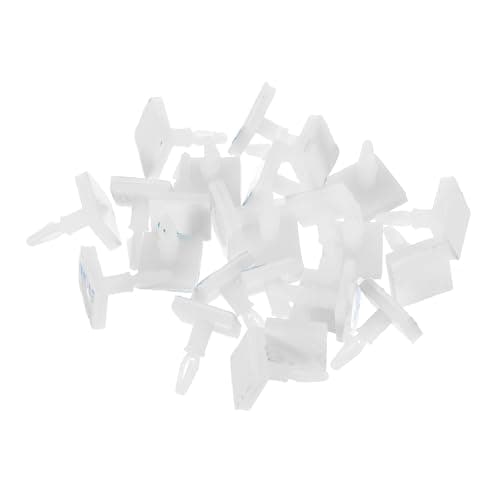 Image of sourcing map 25 Pcs Adhesive PCB Spacer, Sticky Nylon Insulated Standoffs for PCB Board Support, Supporting Height 0.37", Fits PCB Hole Dia 3mm to 3.2mm, White