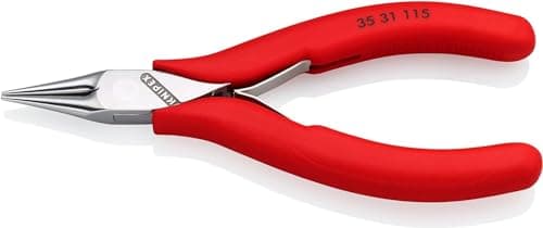 Image of KNIPEX Electronics Pliers with Box Joint with Non-Slip Plastic Grips 115 mm, 35 31 115