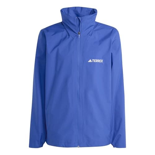 Image of adidas Men's Terrex Multi Essentials 2 Layer Rain Jacket, semi lucid blue, S