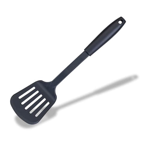 Image of Fackelmann INITIAL Slotted Turner, Plastic, Fish Slice, Non-Stick Kitchen Cooking Spatula, Anti-Scratch, Burger Flipper, Heat-Resistant, Cooking Draining & Frying BBQ Utensil, 31.5cm