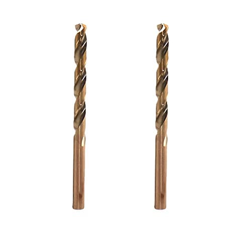 Image of 2pcs 6.5mm M35 HSS Cobalt Drill Bits Set Metal Jobber Length Twist Drill Bits for Drilling on Stainless Steel (6.5 mm)